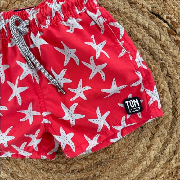 Tom & Teddy Boys 1-2 Years Swim Trunks Shorts Starfish - Picture 3 of 5